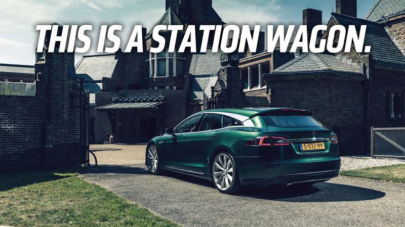 Illustration for article titled This Tesla Model S Shooting Brake Is Beautiful But Not A Shooting Brake